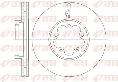 Produktbild von 2x REMSA Bremsscheibe 61460.10 vorne für FORD TRANSIT MK-7 Kasten 300mm 54 4mm
