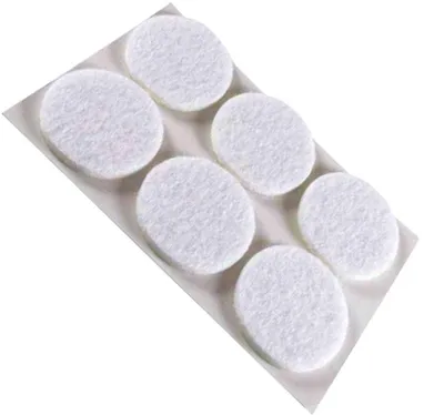 Zdjęcie produktu dla OKRĄGŁE PODKŁADKI FILCOWE Ø 22 mm – brązowe – opakowanie blistrowane, 10 sztuk