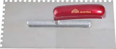 Image de STUBAI Truelle de lissage dentée inox manche 6 mm