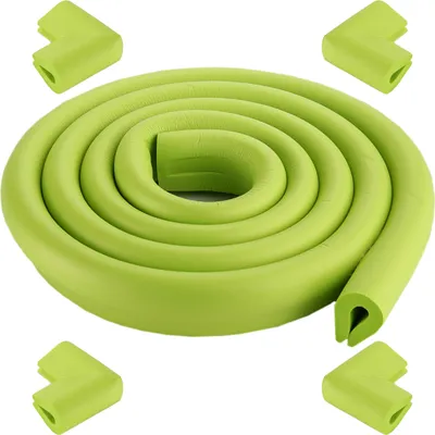 Produktbild von 2M U-Förmige Baby Kantenschutz +4 Ecken, Kantenschutz Baby aus Schaumstoff Selbstklebend, Tischkantenschutz Kinderschutz Stoßschutz