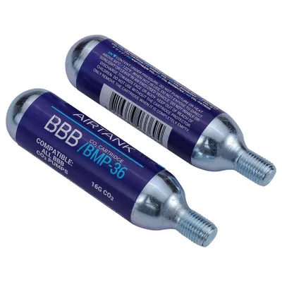 Productafbeelding van Bbb Airtank CO2-patronen, 16 gram, blauw, 10 stuks. Blauw, 16 gram
