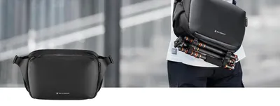 Obrázek produktu pro Brašna na fotoaparát - 10 litrů, přes rameno, voděodolná - pro DSLR/SLR fotoaparáty - s držákem stativu - polyester - černá