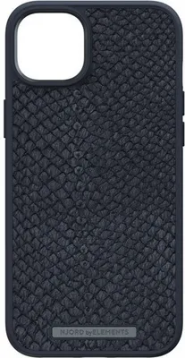 Produktbild von Njord byELEMENTS Salmon Leather Magsafe Case - iPhone 14 Plus - Black, Cover, Apple, iPhone 14 Plus, 17 cm (6.7"), Schwarz