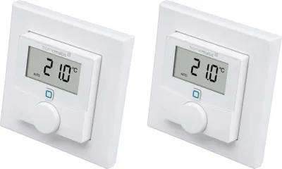 Zdjęcie produktu dla HOMEMATIC IP 156669A0, termostat ścienny z czujnikiem wilgotności, 2 szt