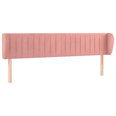 Zdjęcie produktu dla Zagłówek Uszak, Różowy, 203X23X78/88 Cm, Aksamitny Lumarko!
