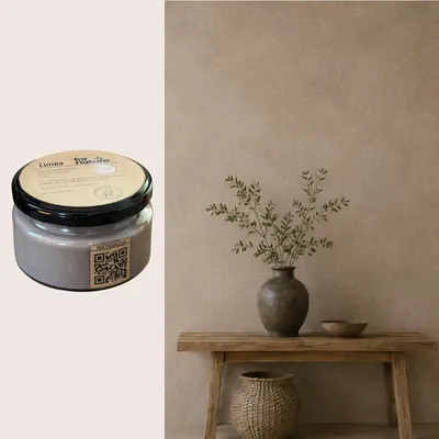Produktbild von Kalkfarbe Fornature LIMEA, Farbton Rinde (Taupe), Tester 0,25l, für Innenwände und Decken