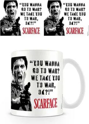 Obrázek produktu pro Hrnek Scarface Unisex Bílý/černý/červený Standardní