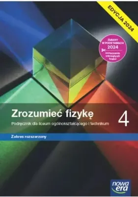Productafbeelding van WSiP Zrozumieć fizykę 4. Podręcznik. Zakres rozszerzony. Edycja 2024, Edukacyjny, Polski, Broszurowa okładka, 320 stron(y)