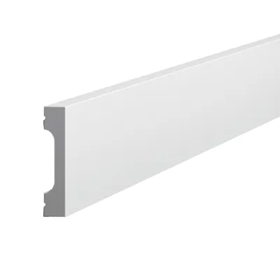 Produktbild von NOËL & MARQUET Sockelleiste FD7S WALLSTYL 15 x 70 x 2000 mm Polystyrol Weiß Fußleiste Fußbodenleiste Hochwertig