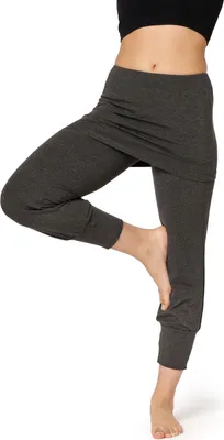 Produktbild von Bellivalini Damen Leggings Yogahose mit Rock 3/4 Hose  BLV50-276 (Dunkelmelange, S)