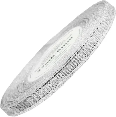 Image de Ruban à paillettes 6 mm - 27m argenté
