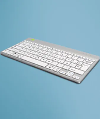 Obrázek produktu pro R-Go Tools RGOCOESWLWH, Bezdrátový, Bluetooth, Nůžkový spínač, QWERTY, Bílá