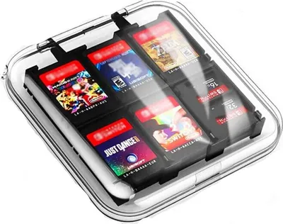 Produktbild von INF Kartenhalter für Nintendo Switch Spiele, 12 Fächer - Transparent