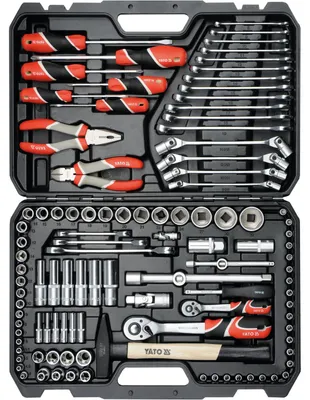 Immagine prodotto di Set di utensili da 1/4" e 1/2", 109 pezzi.