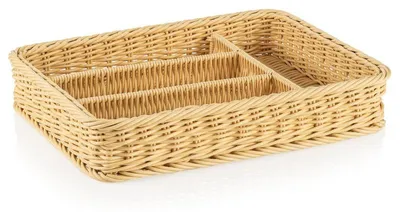 Zdjęcie produktu dla Koszyk na sztućce 40 x 30 x 6,5 cm, jasnobeżowy