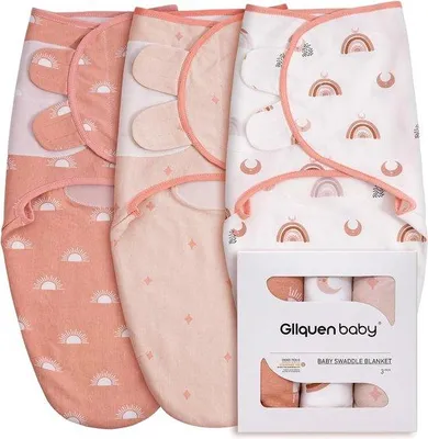 Produktbild von Baby-Schlafbeutel aus natürlicher Baumwolle für Neugeborene, 0-3 Monate, 100% Baumwolle, -, Unisex, 3er Set.