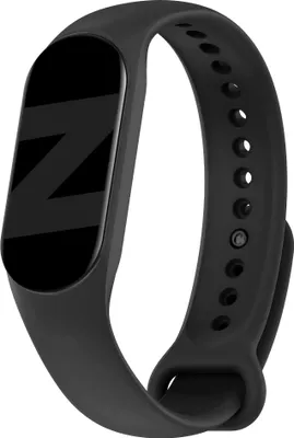 Produktbild von Bandz Silikonarmband - Kompatibel mit Xiaomi Mi Band 5 / 6 - Hochwertiges Silikonmaterial  - Silikon-Smartwatch-Armband für den Sport - Schwarzes Silikonarmband