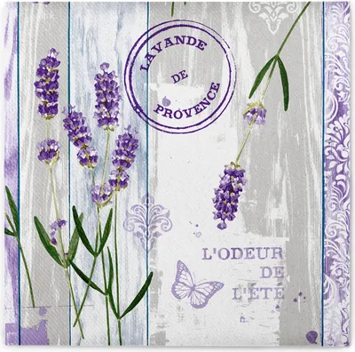 Produktbild von Sovie HOME Serviette Lavinia aus Linclass® Airlaid 40 x 40 cm, 12 Stück - Lavendel Floral Blumen