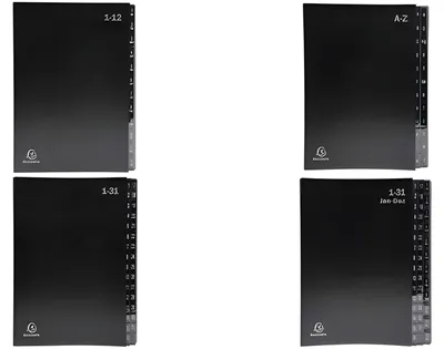 Image de EXACOMPTA Classeur à levier, DIN A4, 1-31, 32 compartiments, bleu