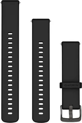 Obrázek produktu pro Garmin Quick Release 18 mm silikonový náramek Silver Silver Jedna velikost