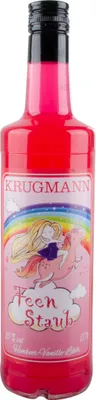 Produktbild von Krugmann Feen Staub Himbeere Vanille Likör mit Glitzer 700ml