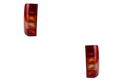Image de Feux arrière combinés pour VW LT (2 portes), modèles de 05/96 à 07/06, kit comprenant le feu gauche et le feu droit