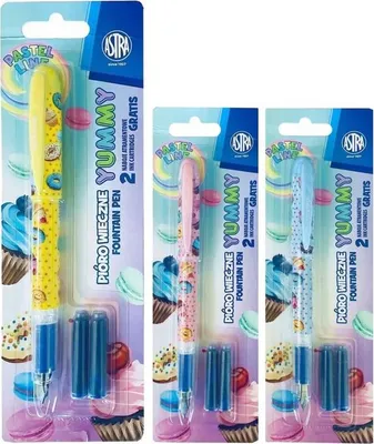 Produktbild von Füllfederhalter + 2 Patronen Pastell Line Yummy Blister Astra