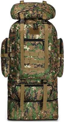 Produktbild von PolkaHome® Trekkingrucksack 100L, Wanderrucksack mit großem Fassungsvermögen, Outdoor-Campingrucksack, Tagesrucksack für Damen und