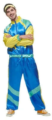 Immagine prodotto di Tuta da jogging in stile anni '80, costume da carnevale per adulti