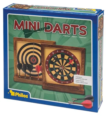 Produktbild von Philos Mini Darts Spiel - Buntes Tisch-Dartspiel für Kinder und Erwachsene