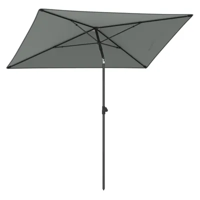 A rectangular umbrella is shown from a top-down perspective against a white background.