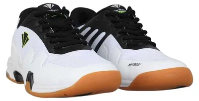 Imagen del producto de Carlton - Zapatillas de deporte para hombre "Xelerate", ideales para uso en interiores (GT19185) (Talla 41 EU) (Blanco/Negro/Rosa goma)