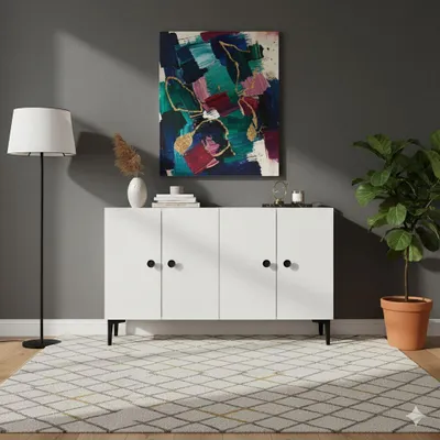 Produktbild von Skye Decor, Hochwertiger Konsolentisch (3 Stück), Saphir-Eiche, 120 cm, 100% Melamin