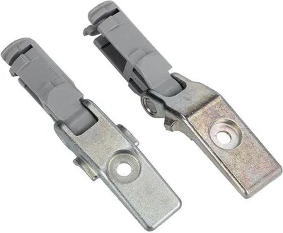 Produktbild von Halter für Türdämpfer - Set aus zwei Stück - 7x1,7x1,2 cm - Silbergrau