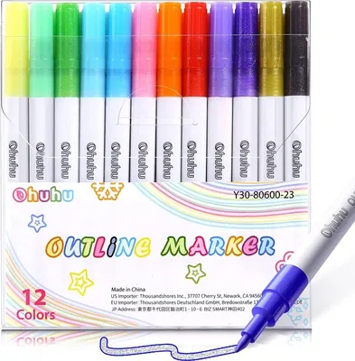 Produktbild von OHUHU Outline, Fineliner-Stifte, 12 Stück