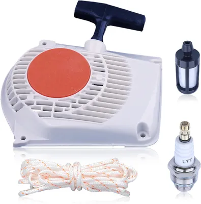 Produktbild von Trekstarter Ersatzteil für Stihl 024 026 MS240 MS260, inklusive Startseil, Zündkerze, Kraftstofffilter