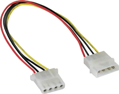 Immagine prodotto di InLine® 29650D Prolunga di alimentazione interna, 13,34 cm (5,25") spina/presa a 4 pin, 1 m