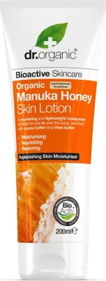 Image de Lotion pour la peau au miel de Manuka Dr. Organic 200ml