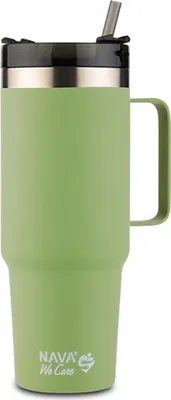 Image de Gobelet NAVA "We care" avec anse 900ml - vert