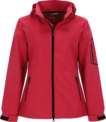 Produktbild von Blue Wave Damen Softshelljacke Louisa mit verstellbarer Kapuze - Outdoor-Jacke winddicht und atmungsaktiv in Pink Größe 42