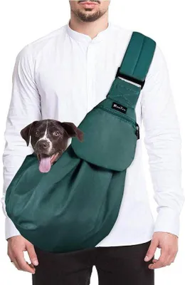 Produktbild von Famanu Hundetragetasche mit verstellbarem Schulterriemen und Fronttasche - für Spaziergänge und Ausflüge