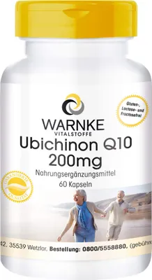 Produktbild von Ubichinon Q10 200 mg Kapseln 60 St