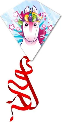 Image de Cerf-volant plastique EOLO 59x55 Licorne 13094