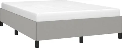 Produktbild von vidaXL Bettgestell ohne Matratze Hellgrau 140x200 cm Stoff
