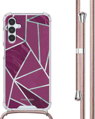 Obrázok produktu pre imoshion Designové puzdro so šnúrou pre Samsung Galaxy A15 (5G/4G) - Bordeaux Graphic