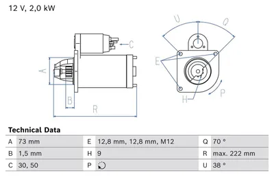 Immagine prodotto di Motorino di avviamento BOSCH 0 986 026 410