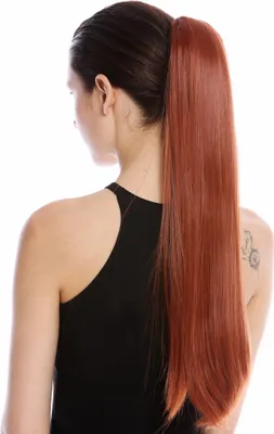 Produktbild von WIG ME UP Zopf Steckkamm Lang Glatt Rot YZF-1094S-130
