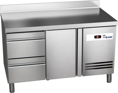 Zdjęcie produktu dla Lada chłodnicza KBS z nadstawką 1 drzwi 2 półszuflady 1342x700x850 mm