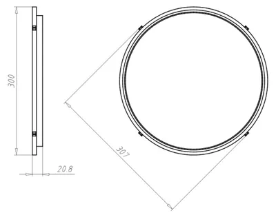 Produktbild von KAISER Frontteil HaloX 250 1283-11 bis 250mm Einbaudurchmesser