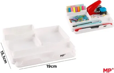 Immagine prodotto di Vassoio organizzatore da scrivania bianco